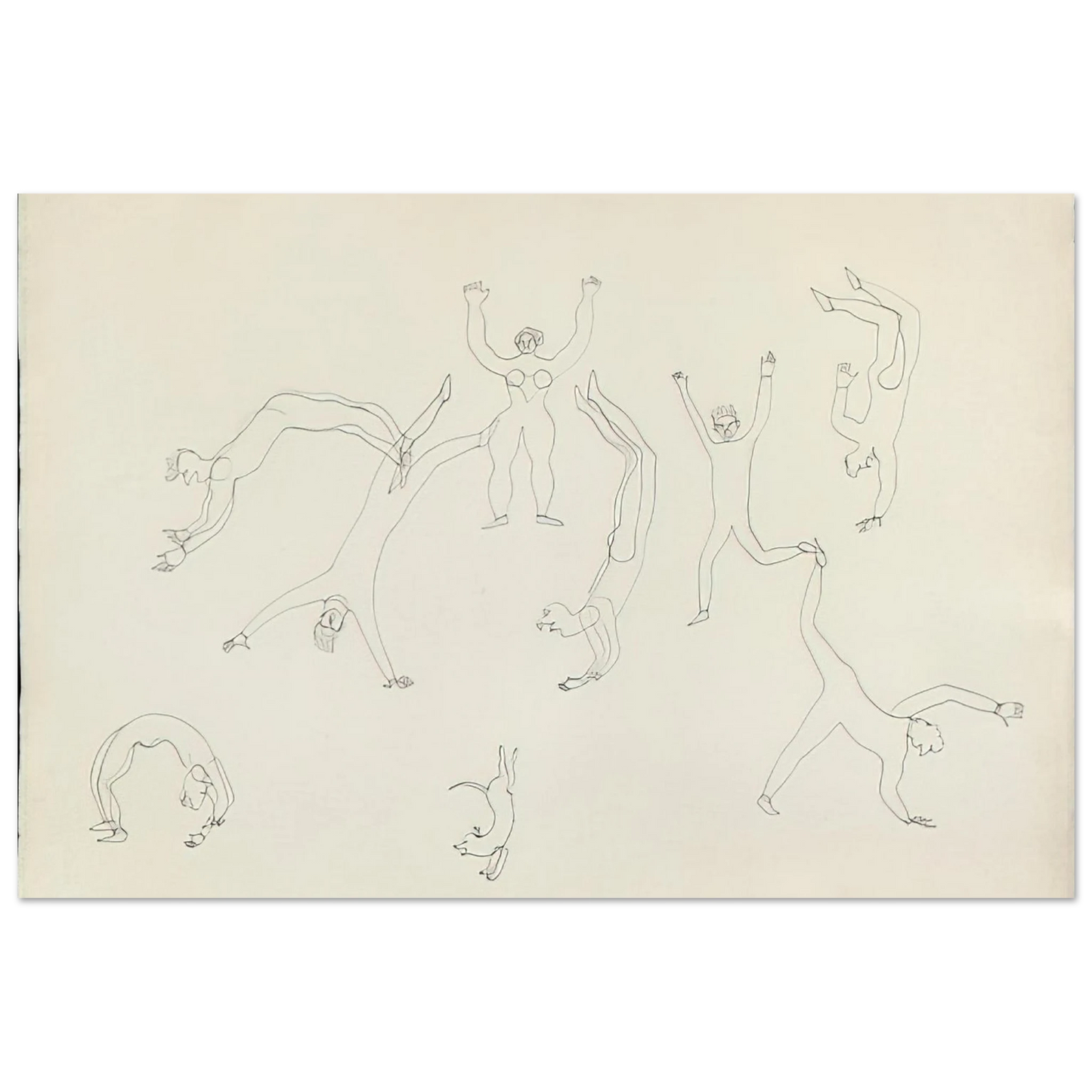 Alexander Calder - THE TUMBLERS II 1931 Fine Art Poster - 75x100 cm / 30x40 inches