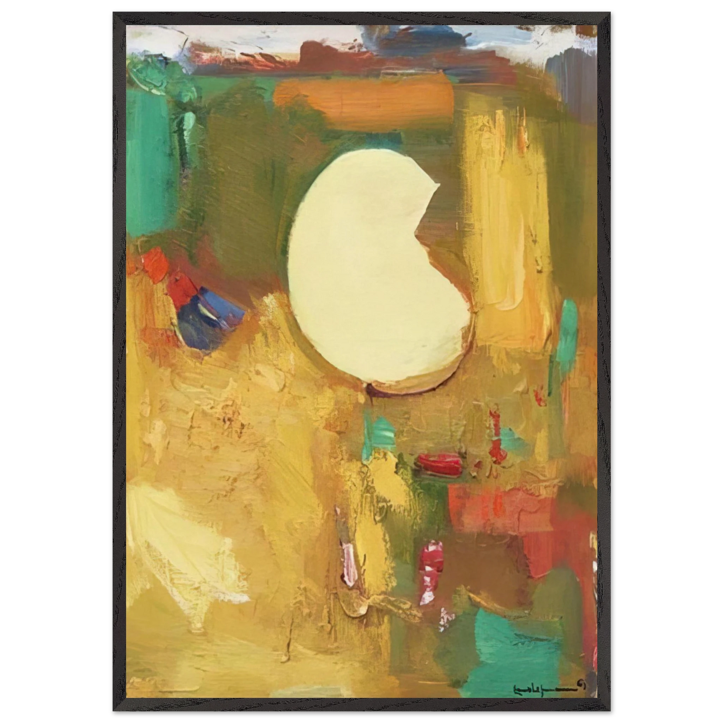 Gloriamundi - Hans Hofmann 70x100 cm / 28x40 inches Framed Art Print – Black Wooden Frame