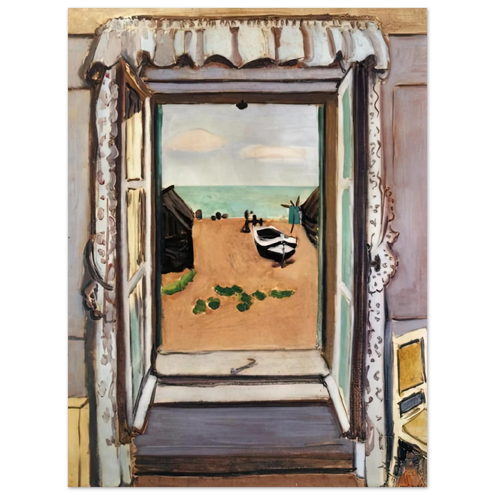 Henri Matisse - OPEN WINDOW ETRETAT 1920 75x100 cm / 30x40inches Fine Art Poster