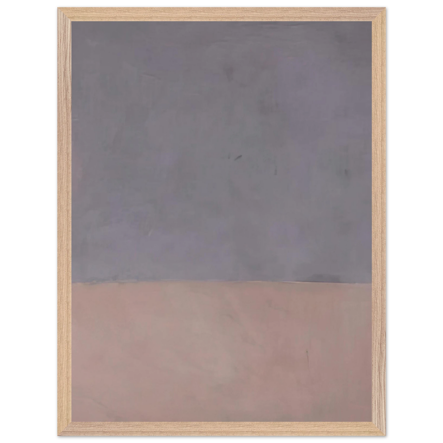 Mark Rothko - Untitled Gray and Mauve - 1969 Wall Art - 60x80 cm / 24x32 inches - Premium Wooden Framed Poster With Fine Art Paper-canvas - Wood frame