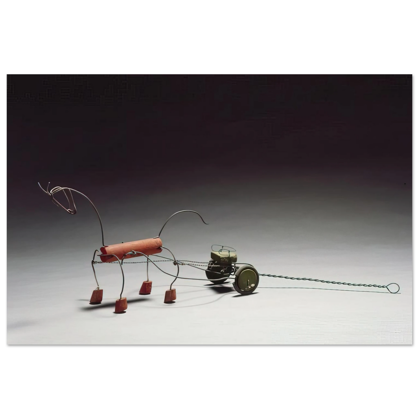 Alexander Calder - RED HORSE AND GREEN SULKY 1926 Fine Art Poster - 75x100 cm / 30x40 inches