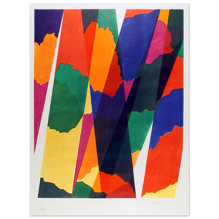 Piero Dorazio - Wait - Untitled XIX - 1968 75x100 cm / 30x40inches Fine Art Poster