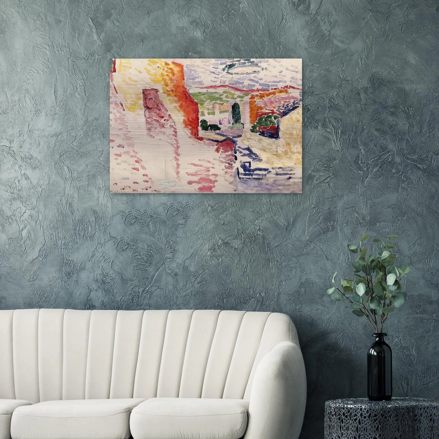 SUN STREET 1905 - Henri Matisse Brushed Aluminum Print - 70x100 cm / 28x40 inches | Henri Matisse Aluminum Print | Henri Matisse Prints