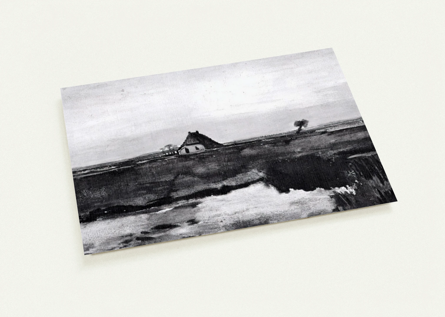 Landscape with a Farm By Vincent van Gogh Pack of 10 Post Cards | Vincent van Gogh Post Cards | A6 (10.5 x 14.8 cm) - 4.1 x 5.8 inches
