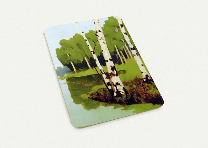 Birches By Arkhyp Kuindzhi Pack of 10 Post Cards | Arkhyp Kuindzhi Post Cards | A6 (10.5 x 14.8 cm) - 4.1 x 5.8 inches