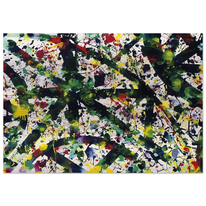 Green Buddha - Sam Francis Brushed Aluminum Print - 70x100 cm / 28x40 inches | Sam Francis Aluminum Print | Sam Francis Prints