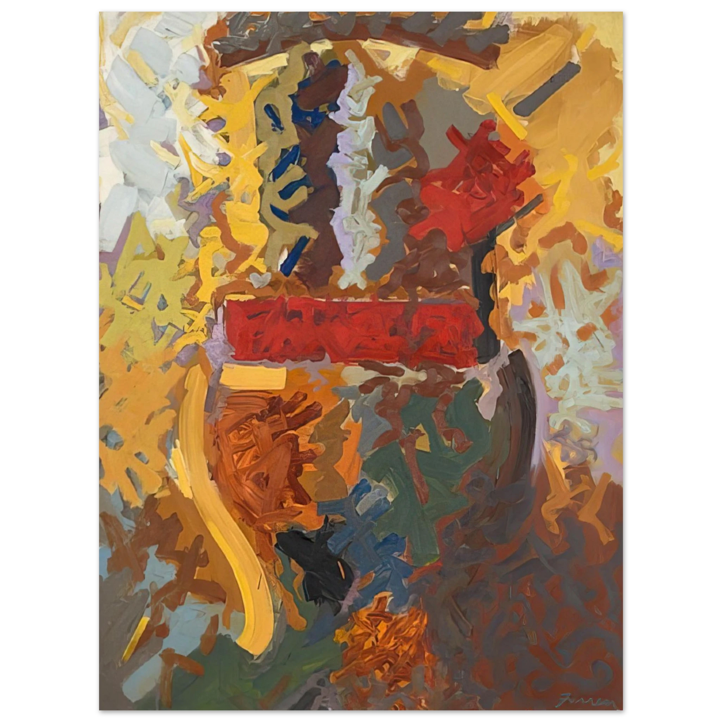 John Ferren - Navaho - 1958 Fine Art Poster - Default Title