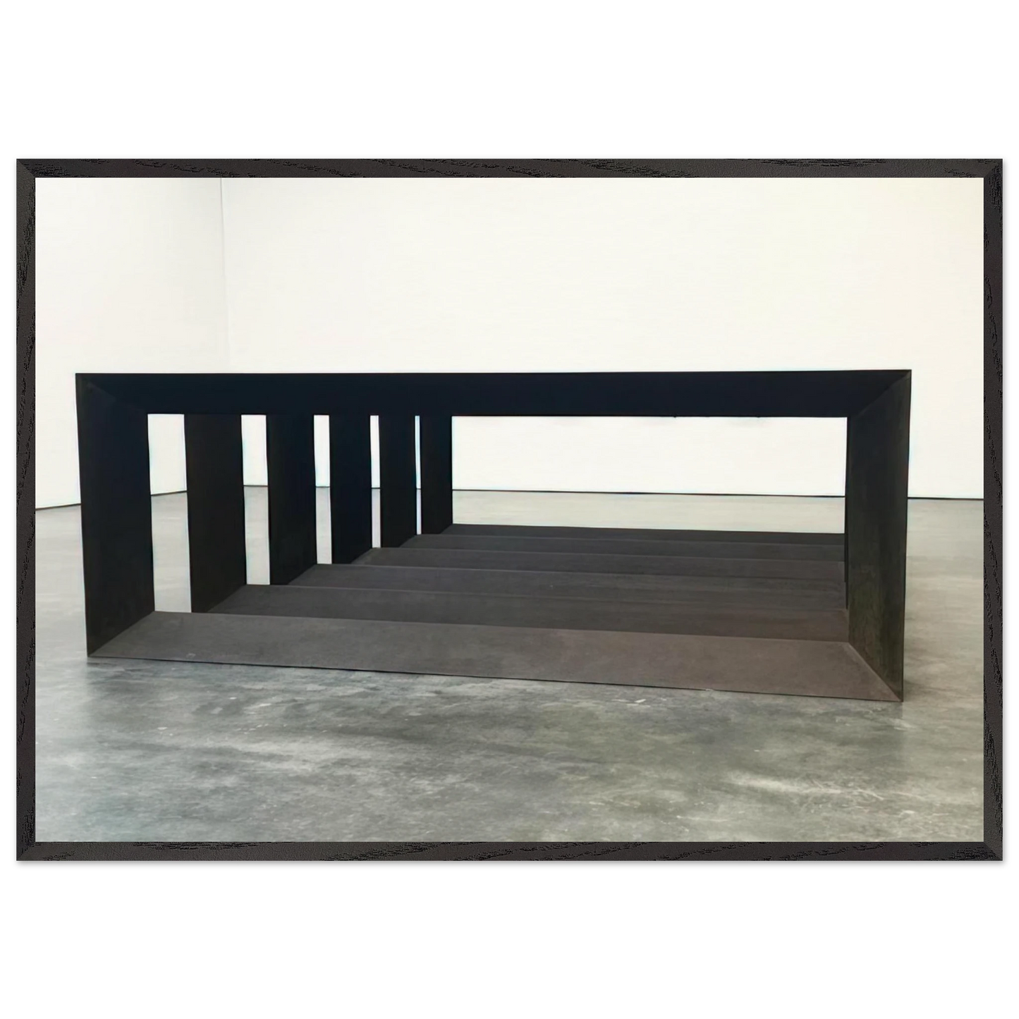 Untitled JUDDO0517 - 1979 - Donald Judd 70x100 cm / 28x40 inches Framed Art Print – Black Wooden Frame