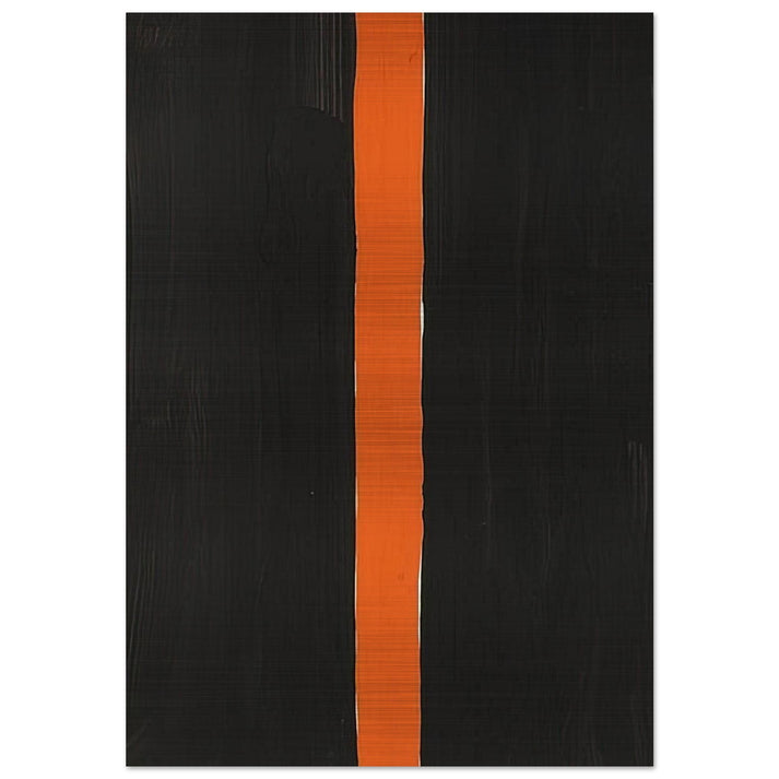 Untitled Black and Orange - 1988 - Gunther Forg Brushed Aluminum Print - 70x100 cm / 28x40 inches | Gunther Forg Aluminum Print | Gunther Forg Prints