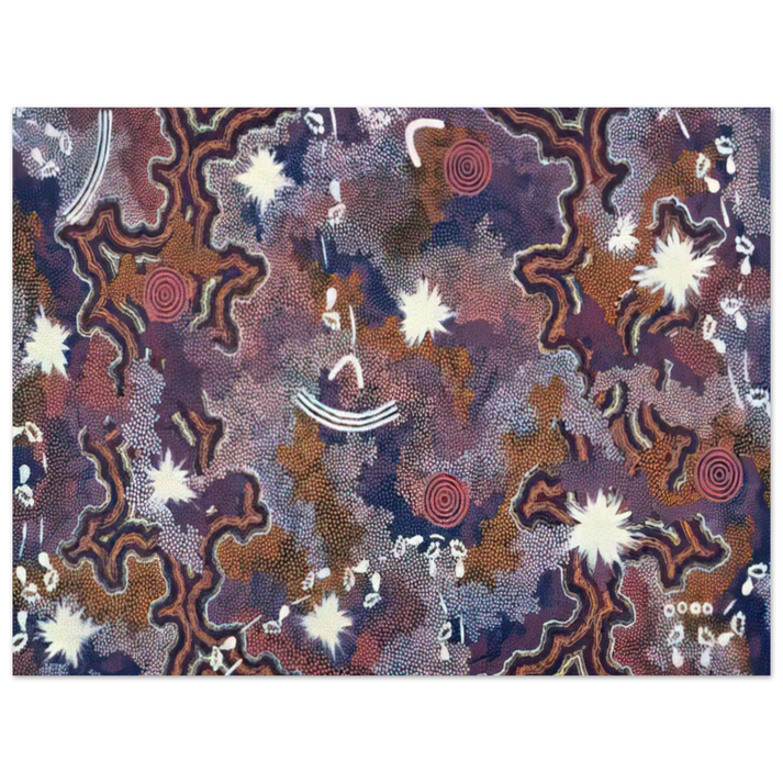 Clifford Possum Tjapaltjarri - Ngarlu - 1994 75x100 cm / 30x40inches Fine Art Poster