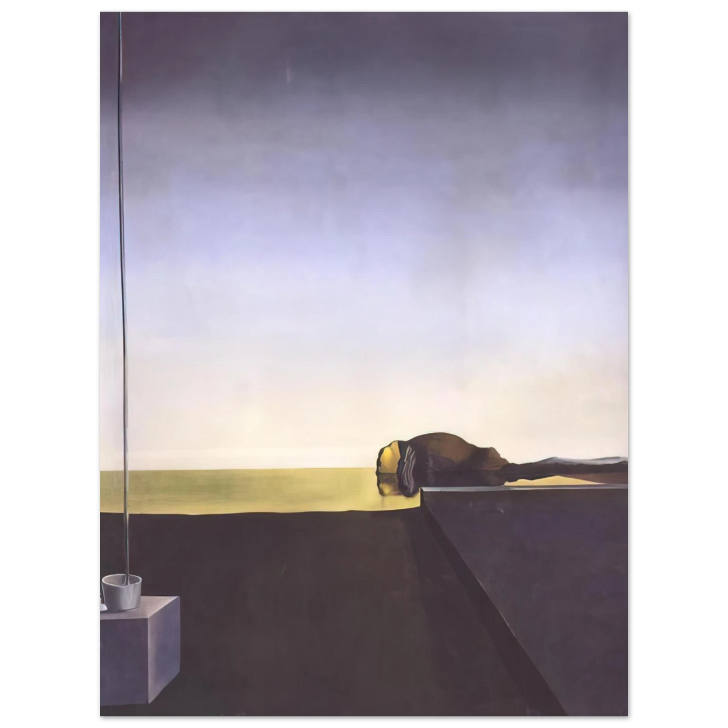 Salvador Dali - THE TRUE PAINTING OF THE ISLE OF THE DEAD BY ARNOLD B%C3%B6CKLIN AT THE HOUR OF THE ANGELUS Fine Art Poster - Default Title