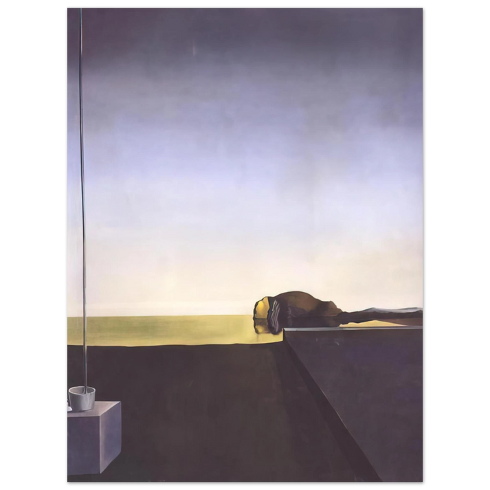 Salvador Dali - THE TRUE PAINTING OF THE ISLE OF THE DEAD BY ARNOLD B%C3%B6CKLIN AT THE HOUR OF THE ANGELUS 75x100 cm / 30x40inches Fine Art Poster