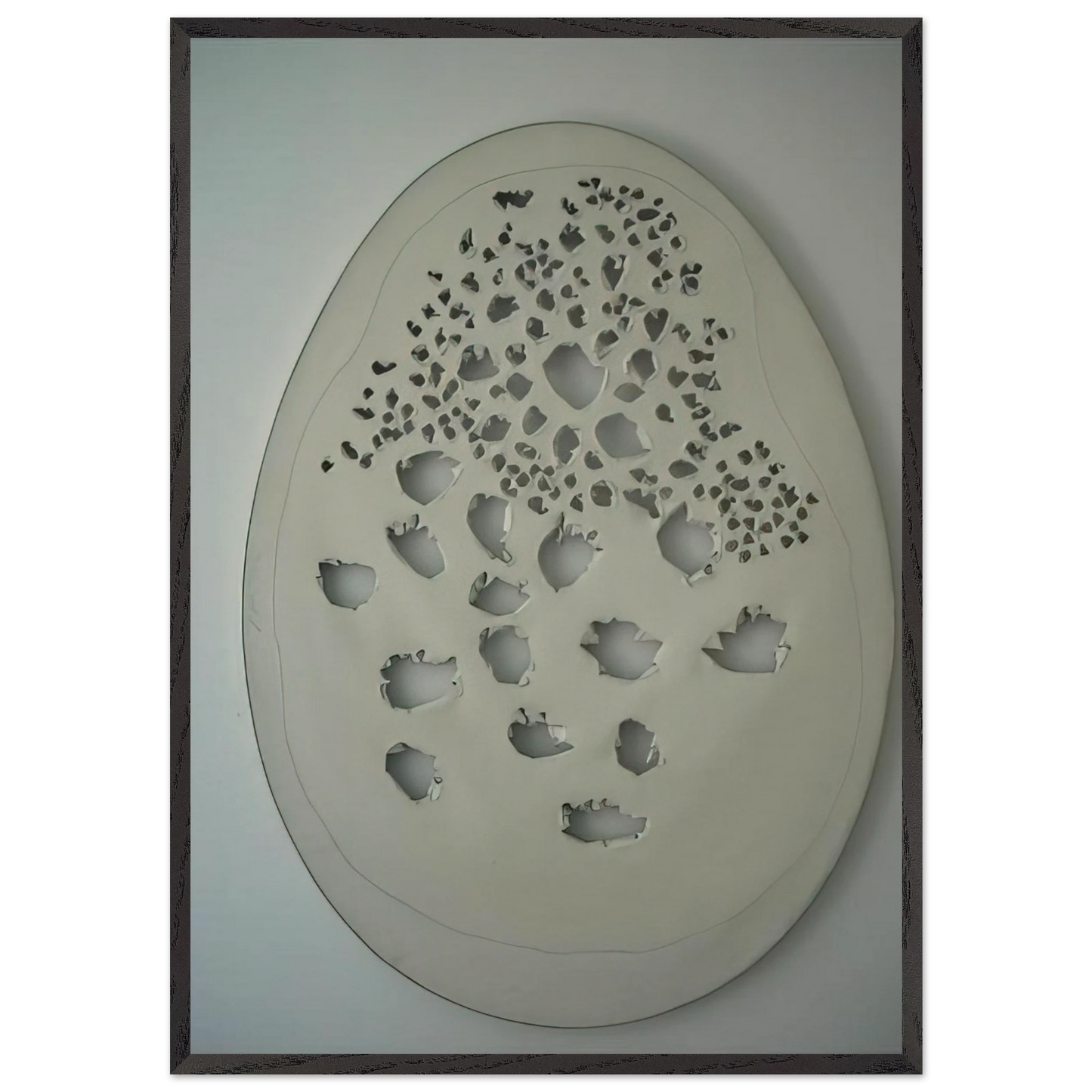 Concept Spatiale - 1963 - Lucio Fontana 70x100 cm / 28x40 inches Framed Art Print – Black Wooden Frame
