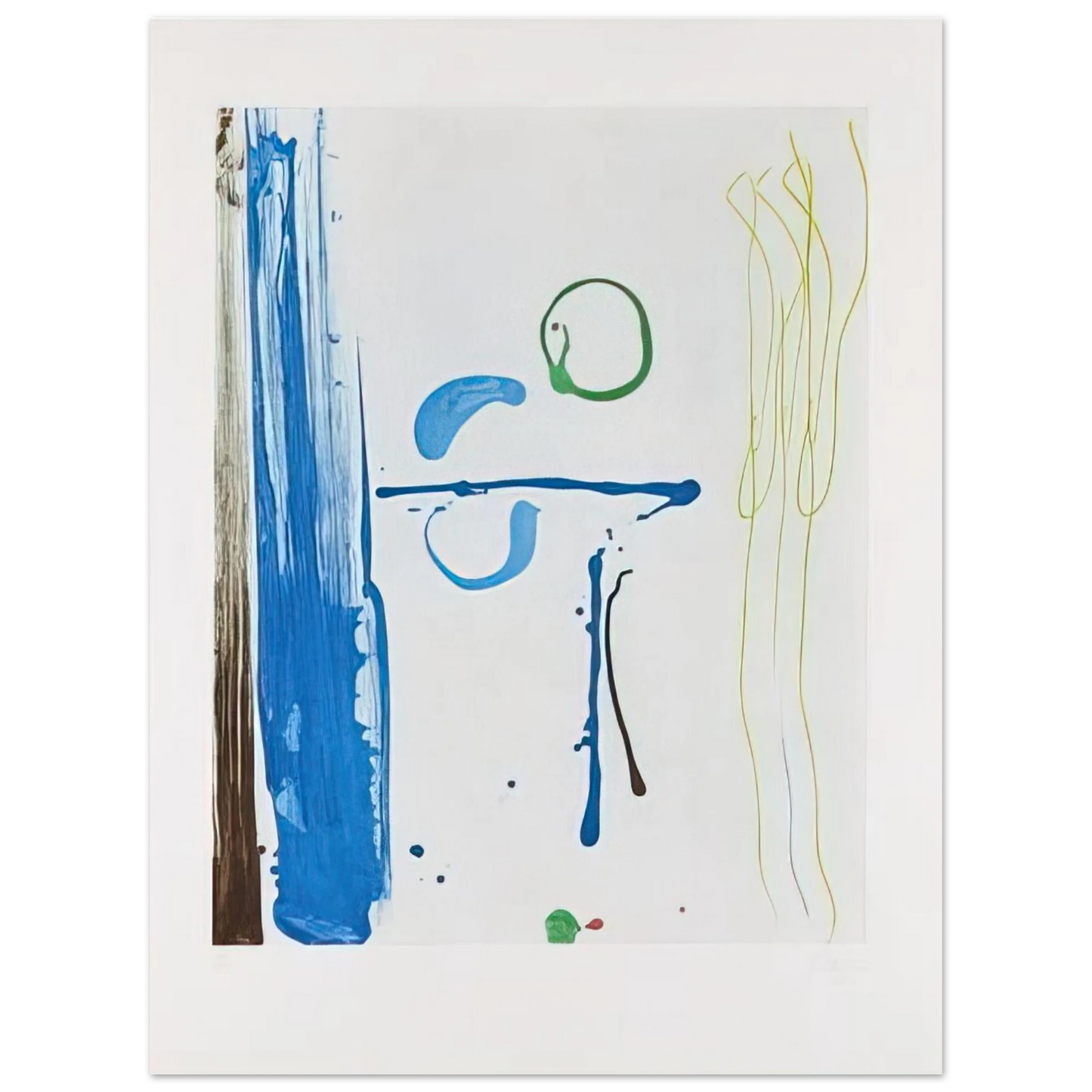 Helen Frankenthaler - Sunshine After Rain - 1987 Wall art - 40x60 cm / 16x24 inches - Premium Wooden Framed Poster With Fine Art Paper - Wood frame