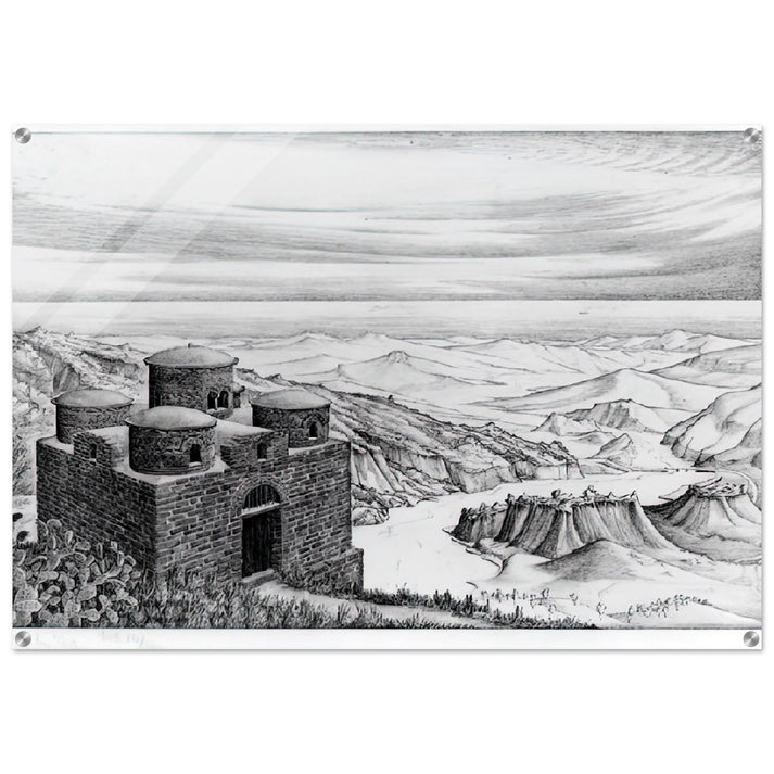 CATTOLICA OF STILO CALABRIA 1930 - MC Escher Acrylic Print - 70x100 cm / 28x40″ inches | Maurits Cornelis Escher Prints