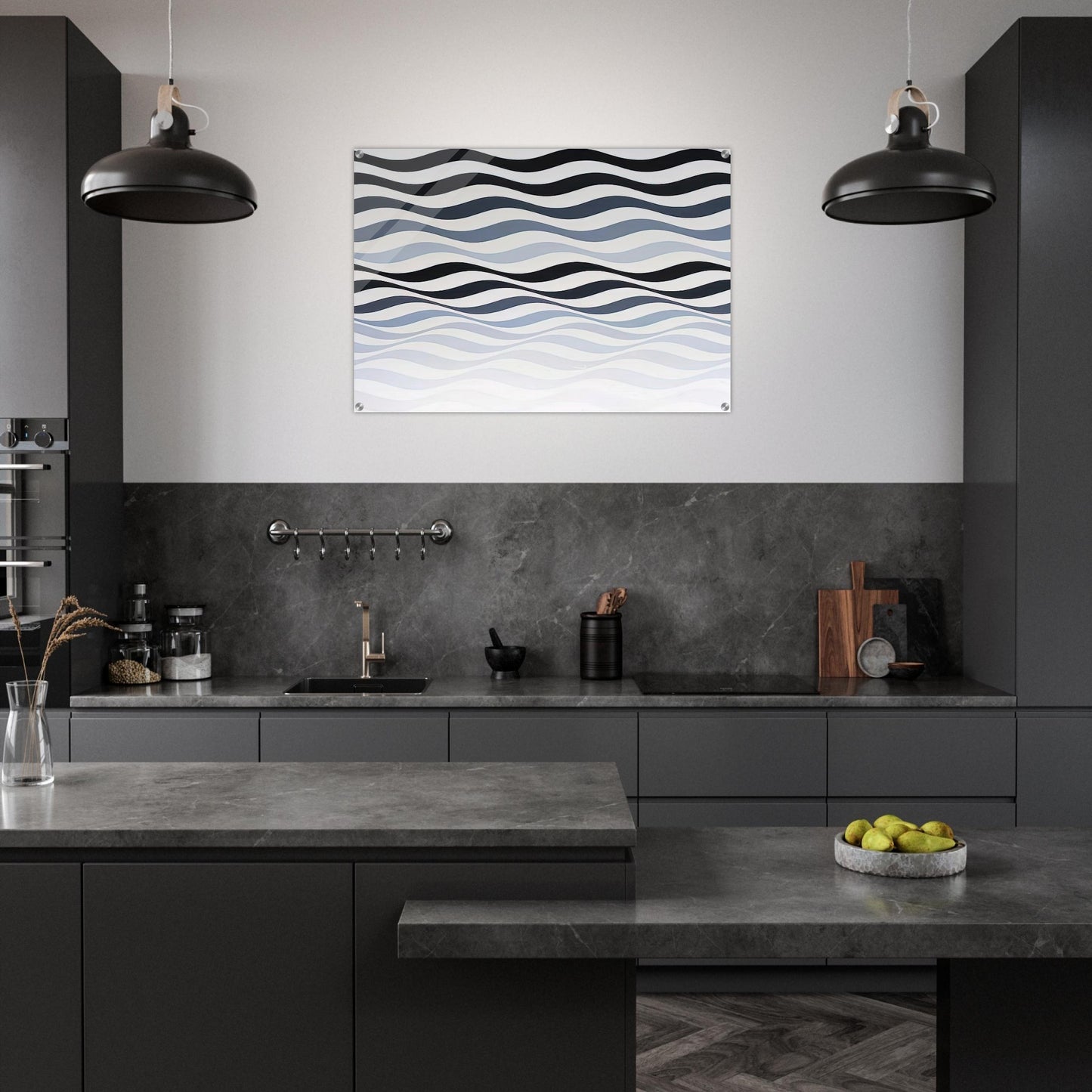 ARREST 3 1965 - Bridget Riley Acrylic Print - 70x100 cm / 28x40″ inches