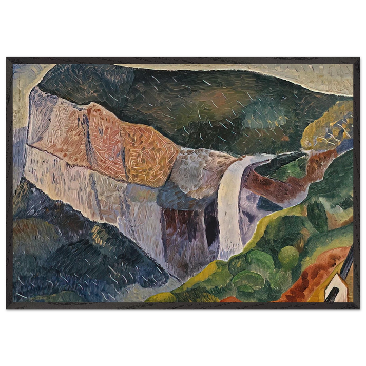 Govetts Leap - 1933 - Grace Cossington Smith 70x100 cm / 28x40 inches Framed Art Print – Black Wooden Frame