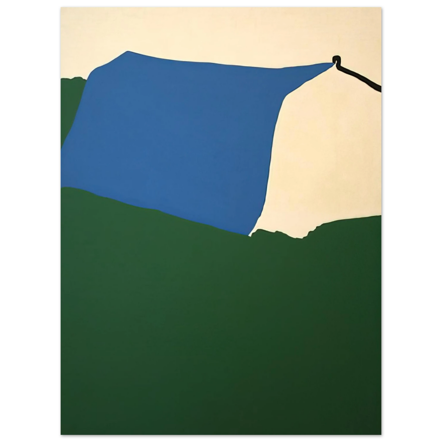Raoul De Keyser - Camping II - 1970 Fine Art Poster - Default Title
