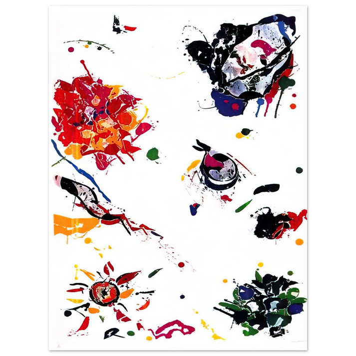 Sam Francis - Untitled SFE-046 75x100 cm / 30x40inches Fine Art Poster