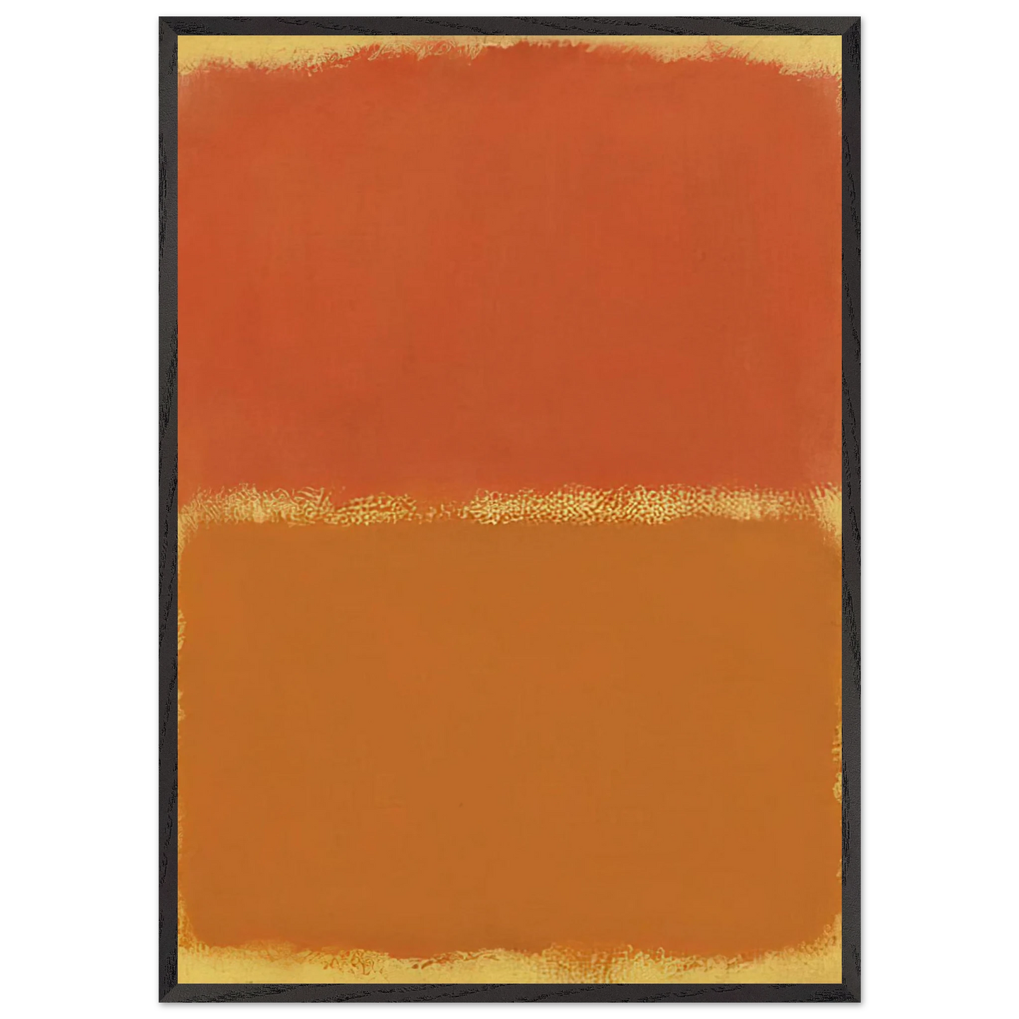 Orange Red Orange - 1961 - Mark Rothko Framed Art Print – Black Wooden Frame - Default Title - -Framed Art Print