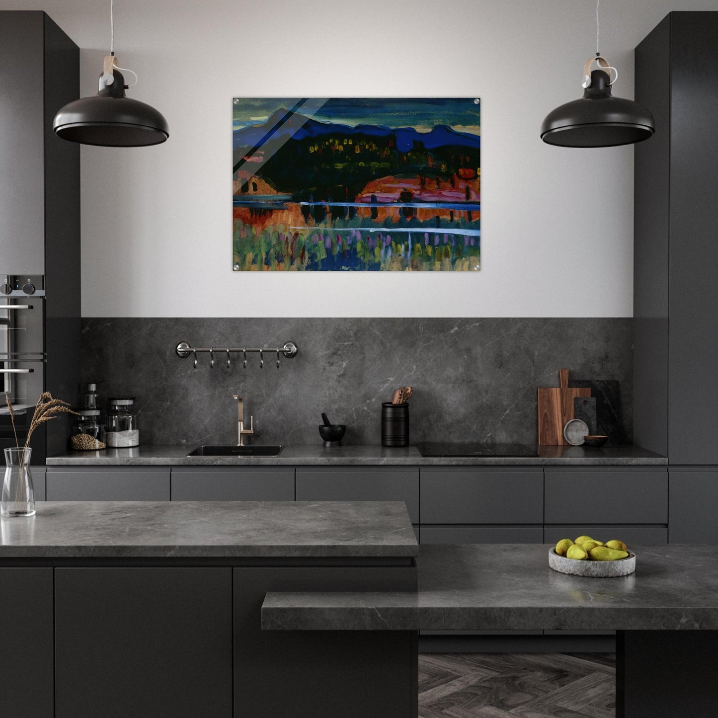 MURNAU AM STAFFELSEE 1908 - Wassily Kandinsky Acrylic Print - 70x100 cm / 28x40″ inches