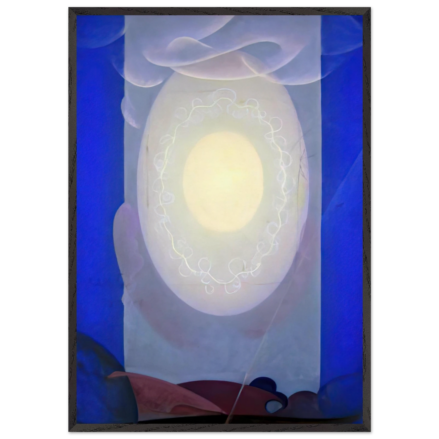 Light Center - 1961 - Agnes Lawrence Pelton 70x100 cm / 28x40 inches Framed Art Print – Black Wooden Frame
