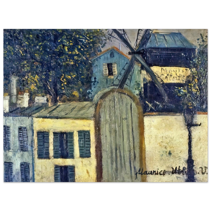 Maurice Utrillo - MOULIN DE LA GALETTE 1 75x100 cm / 30x40inches Fine Art Poster
