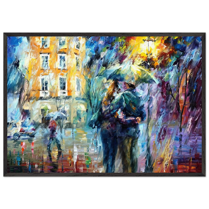 Leonid Afremov N30 - Leonid Afremov 70x100 cm / 28x40 inches Framed Art Print – Black Wooden Frame