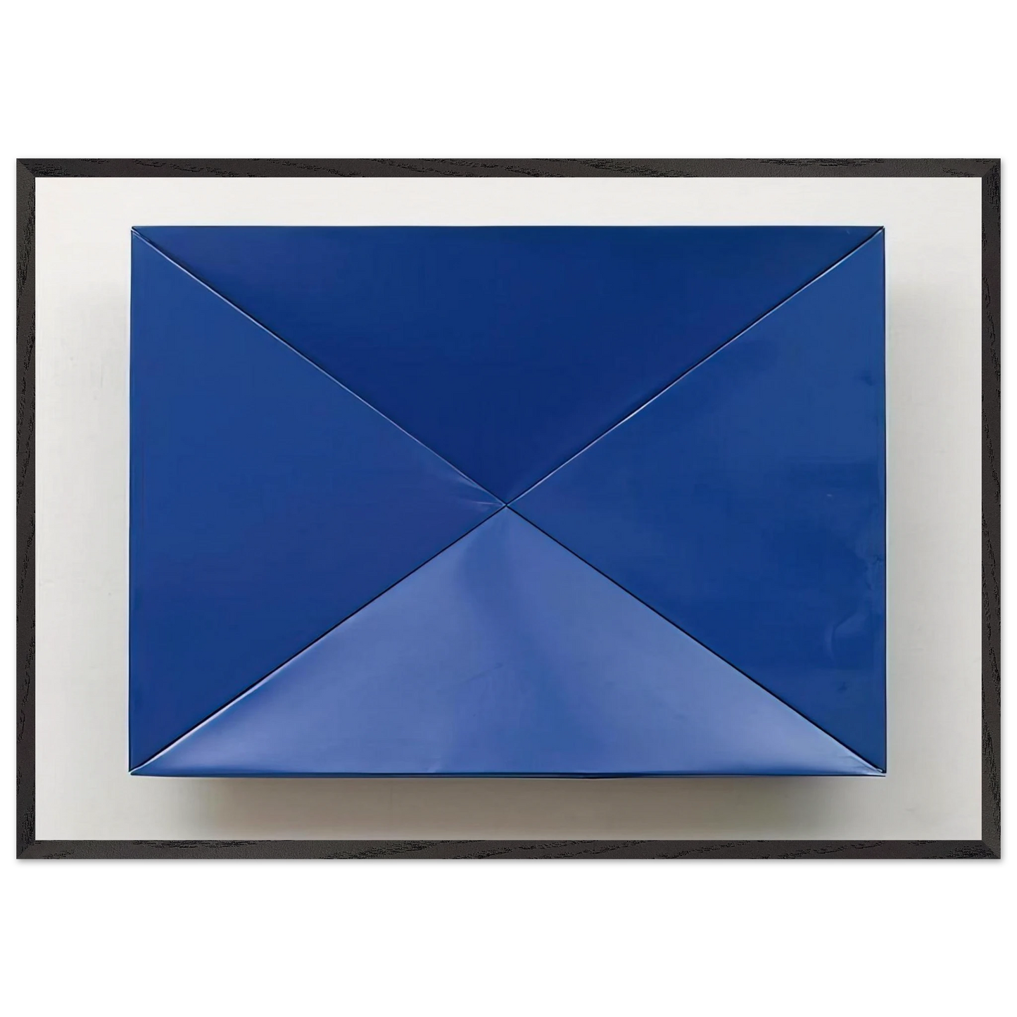 Fold - 1965 - Charlotte Posenenske 70x100 cm / 28x40 inches Framed Art Print – Black Wooden Frame