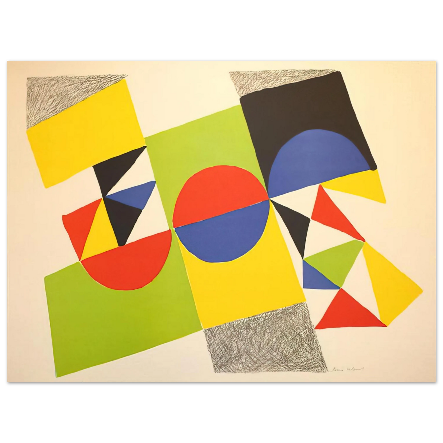 Sonia Delaunay - RHYTHM COLOUR 1 Fine Art Poster - Default Title