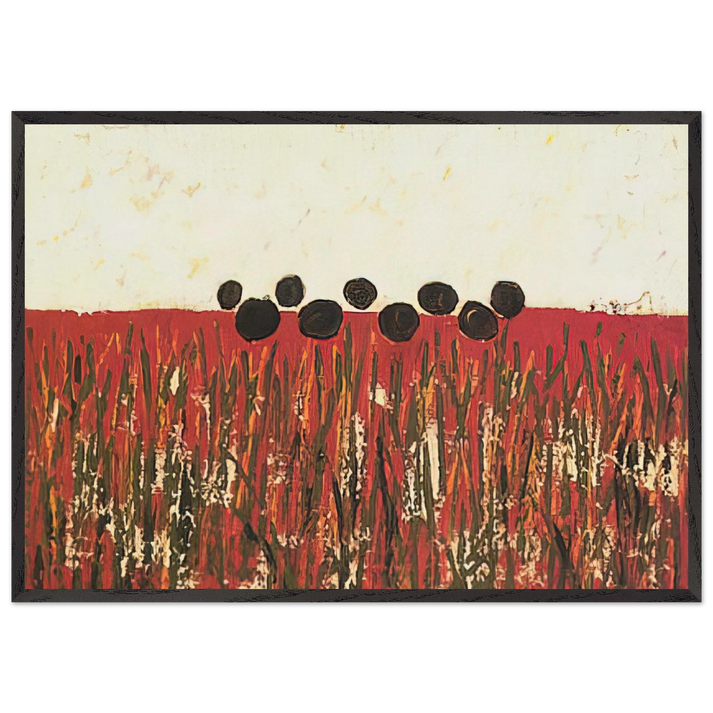 Symbol of Flowers - 1951 - Forrest Bess 70x100 cm / 28x40 inches Framed Art Print – Black Wooden Frame