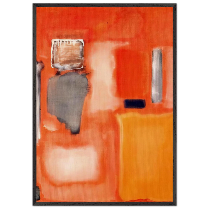 No 19 - 1949 - Mark Rothko 70x100 cm / 28x40 inches Framed Art Print – Black Wooden Frame