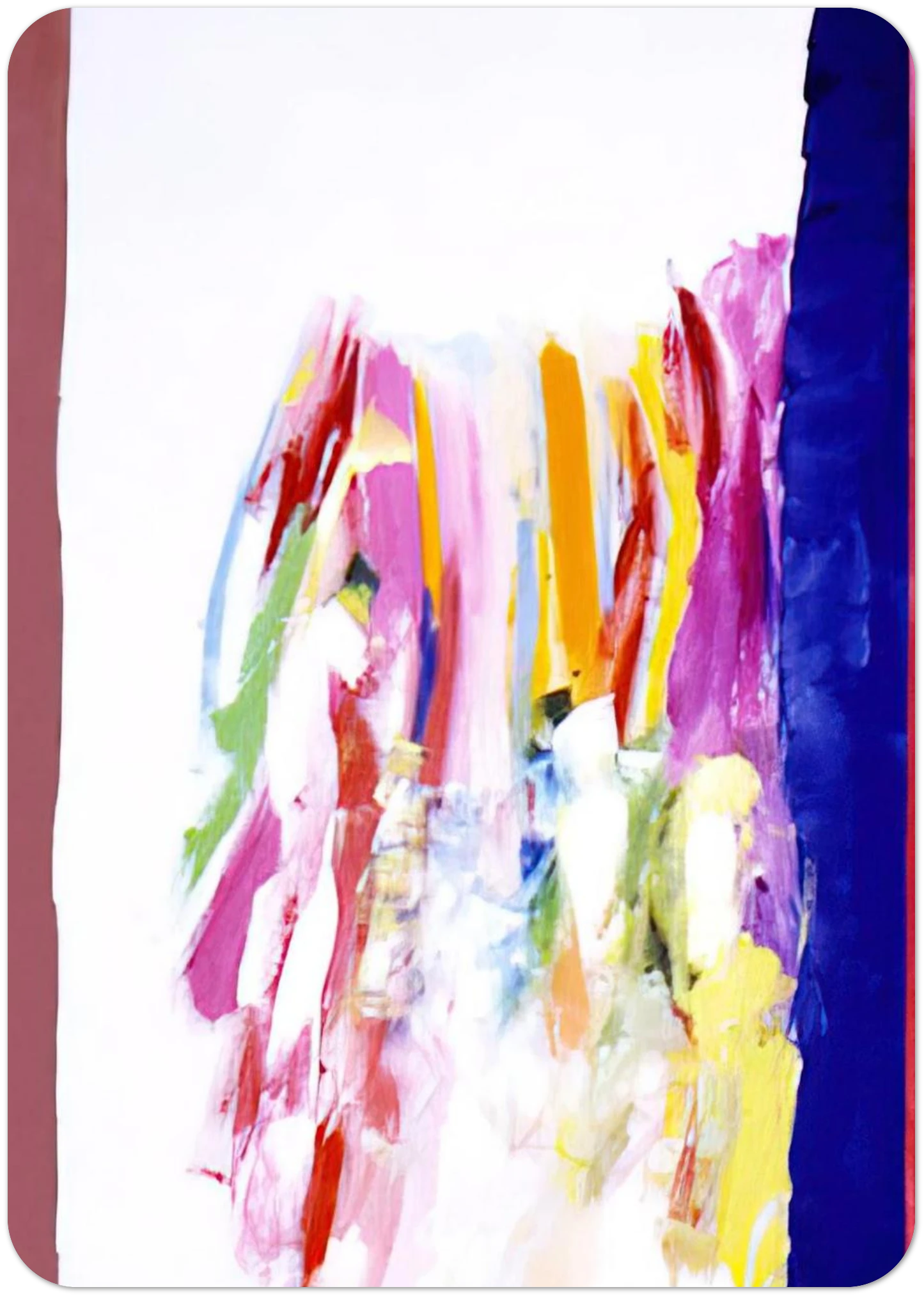 Jubilant Blue - 1972 By Ronnie Landfield Pack of 10 Post Cards | Ronnie Landfield Post Cards | A6 (10.5 x 14.8 cm) - 4.1 x 5.8 inches