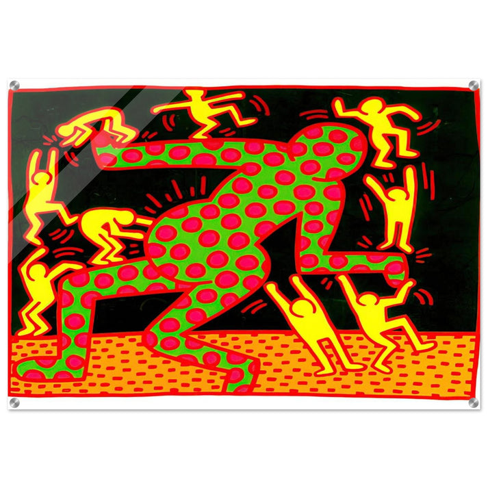 UNTITLED 1983 2 - Keith Haring Acrylic Print - 70x100 cm / 28x40″ inches