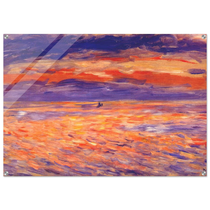 Sunset at sea - Pierre-Auguste Renoir Acrylic Print - 70x100 cm / 28x40″ inches