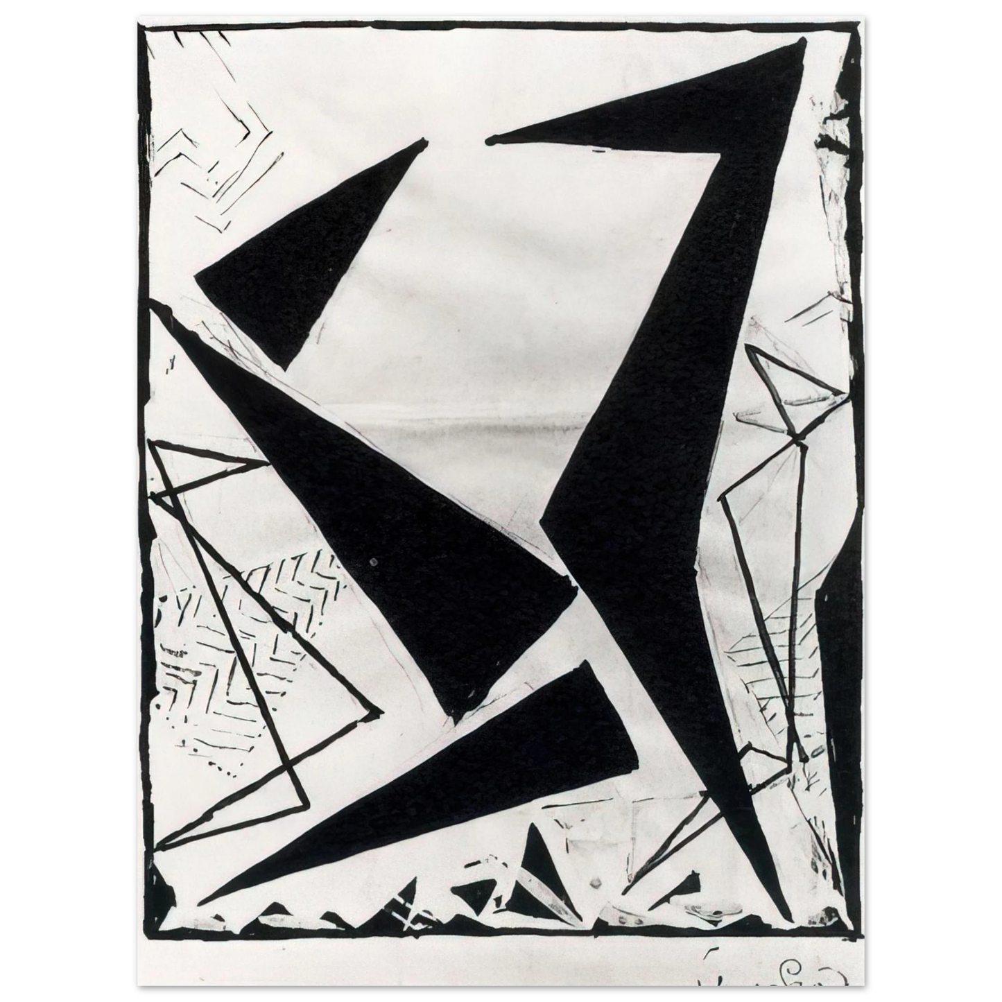 Frantisek Kupka - Study in black and white Fine Art Poster - Default Title