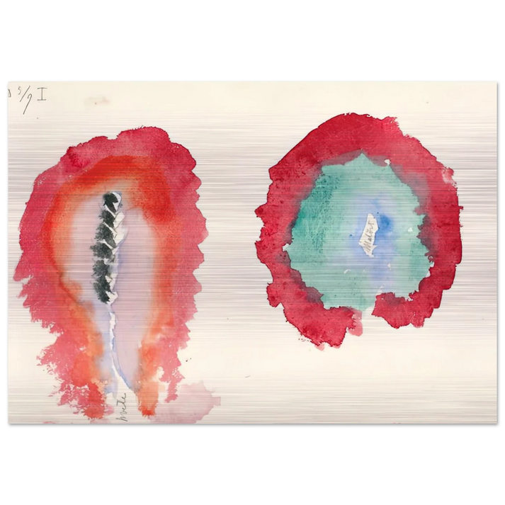 WHEAT AND WORMWOOD 1922 - Hilma af Klint Brushed Aluminum Print - 70x100 cm / 28x40 inches | Hilma af Klint Aluminum Print | Hilma af Klint Prints