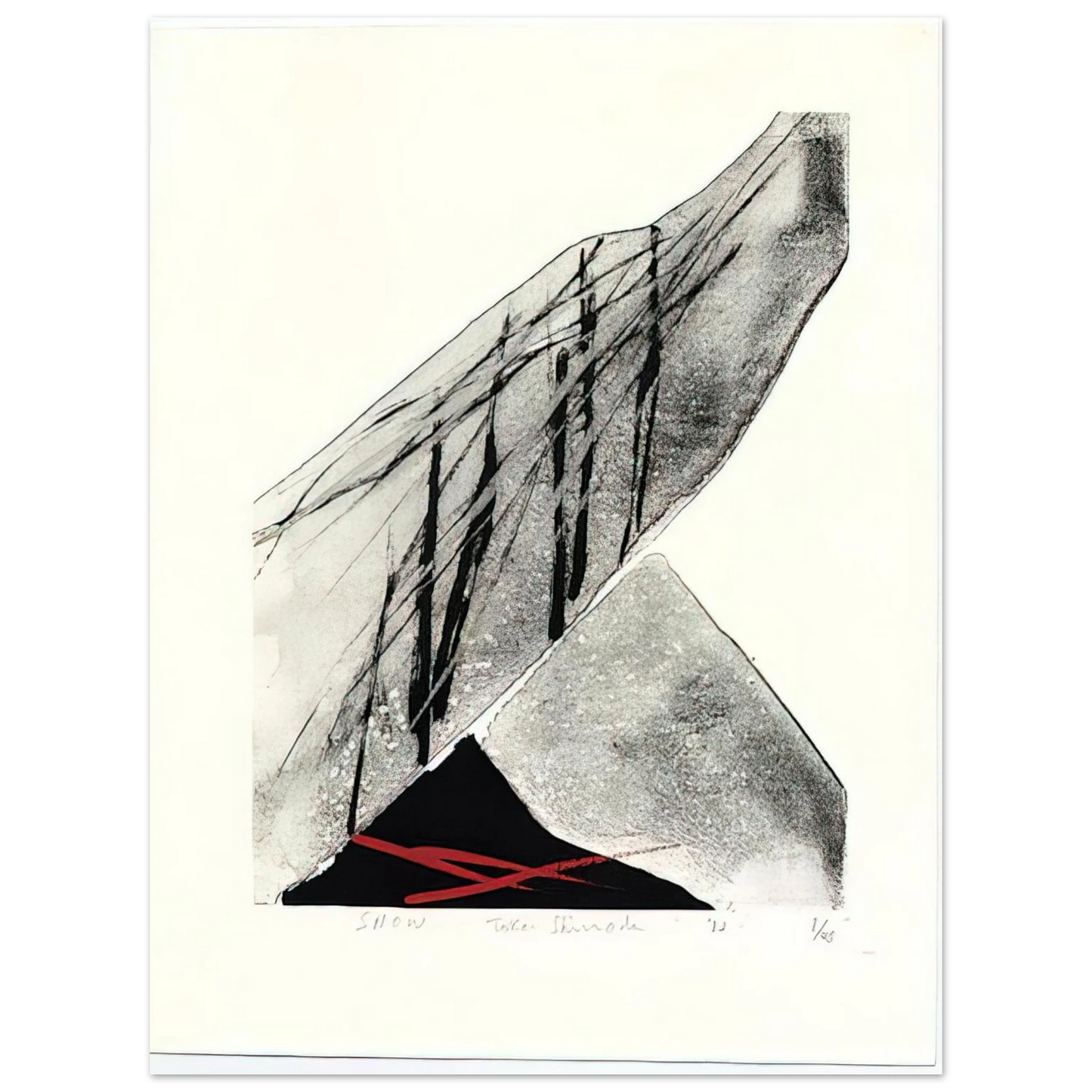 Toko Shinoda - Snow - 1982 Fine Art Poster - Default Title