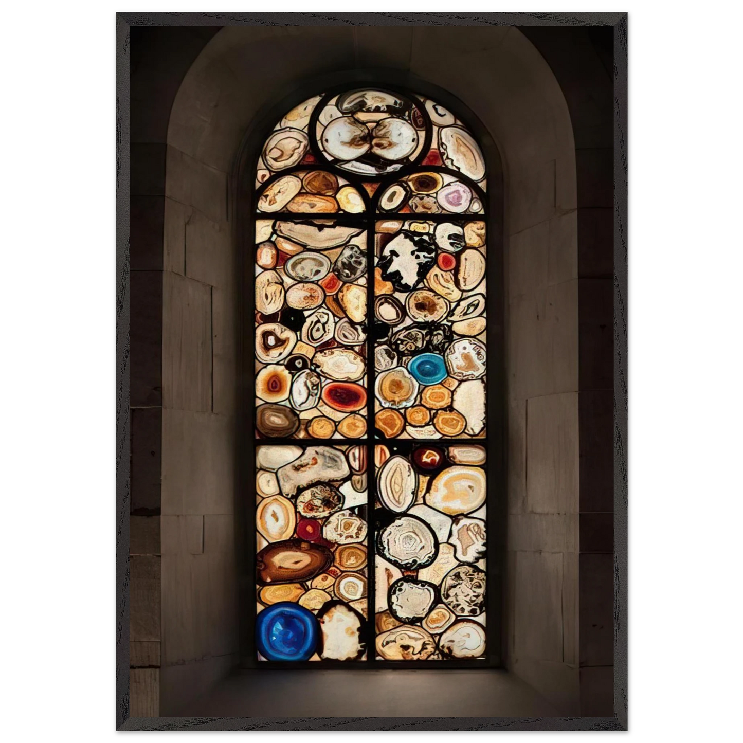 AHATFENSTER 2009 4 - Sigmar Polke Framed Art Print – Black Wooden Frame - Default Title - -Framed Art Print