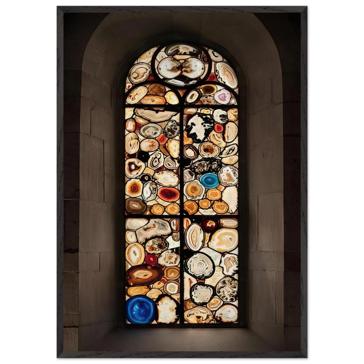 AHATFENSTER 2009 4 - Sigmar Polke 70x100 cm / 28x40 inches Framed Art Print – Black Wooden Frame