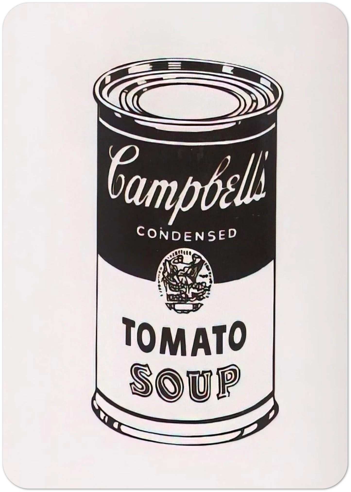 Campbell's Soup Can Tomato -Retrospective Series By Andy Warhol Pack of 10 Post Cards | Andy Warhol Post Cards | A6 (10.5 x 14.8 cm) - 4.1 x 5.8 inches