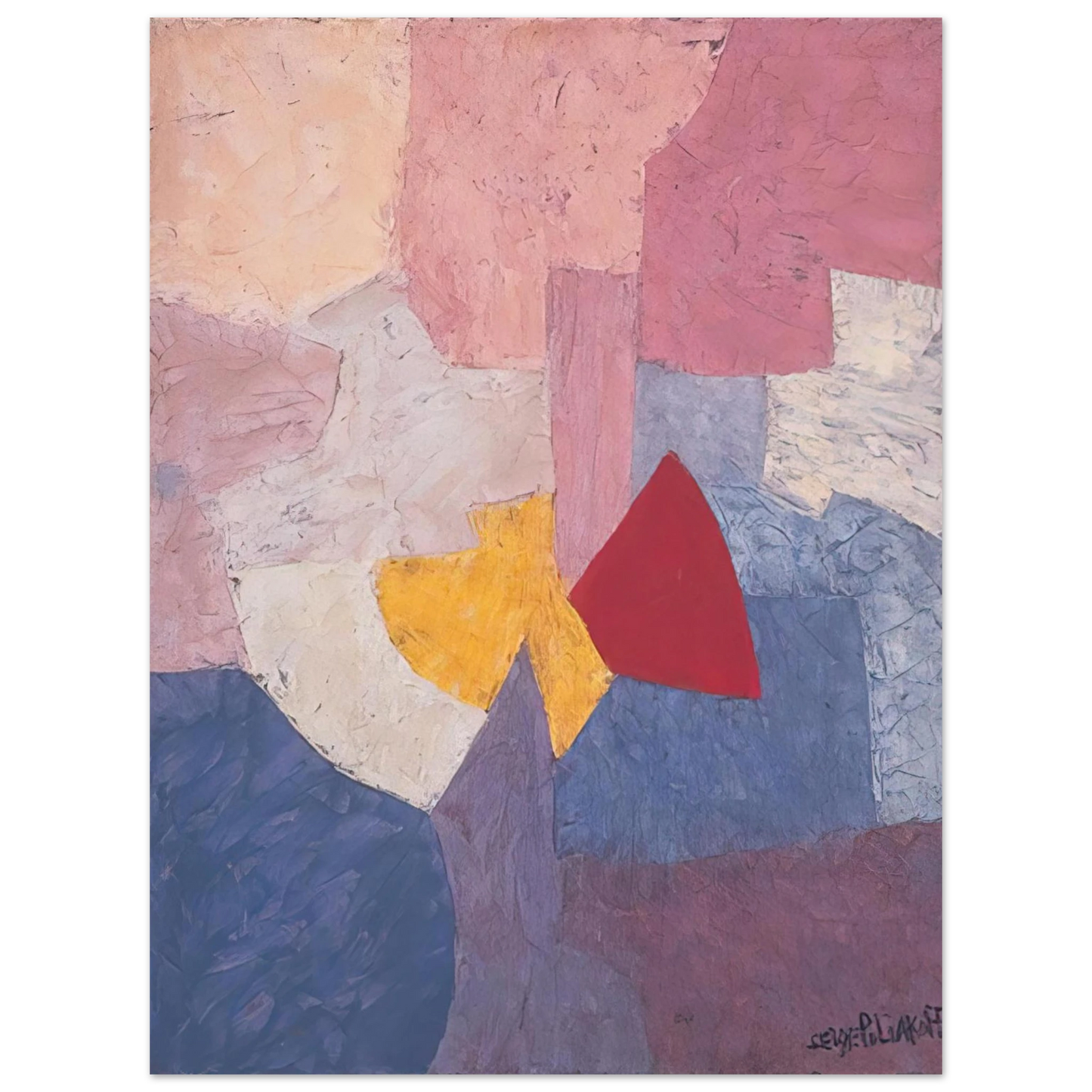 Serge Poliakoff - Composition - 1960 Fine Art Poster - Default Title