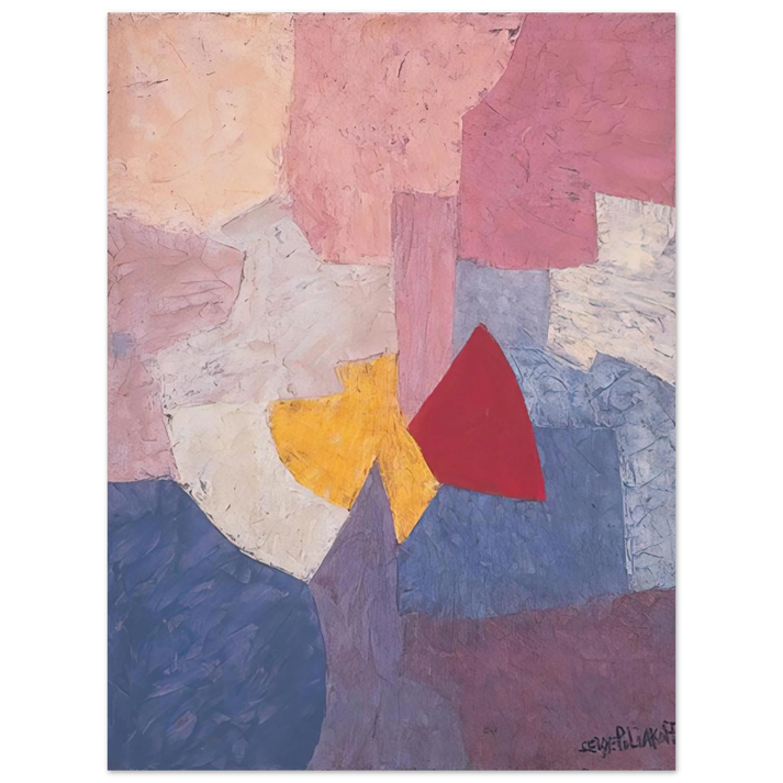 Serge Poliakoff - Composition - 1960 75x100 cm / 30x40inches Fine Art Poster