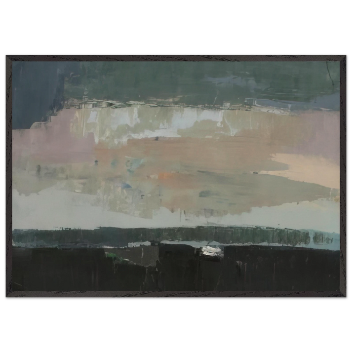 Gentilly - 1952 - Nicolas de Stael 70x100 cm / 28x40 inches Framed Art Print – Black Wooden Frame