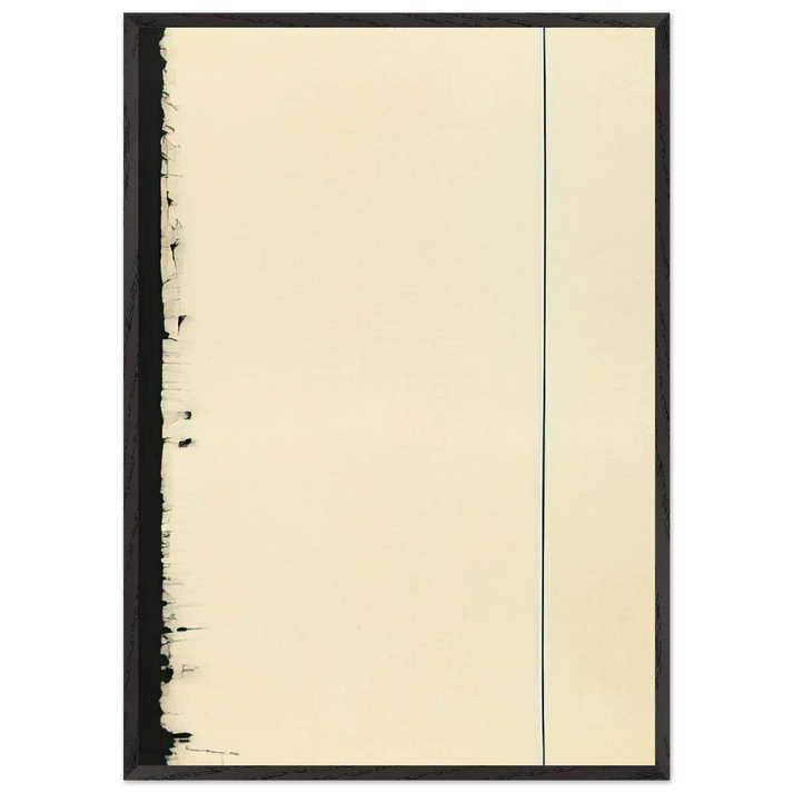 The Station of the Cross - Fifth Station - Barnett Newman 70x100 cm / 28x40 inches Framed Art Print – Black Wooden Frame