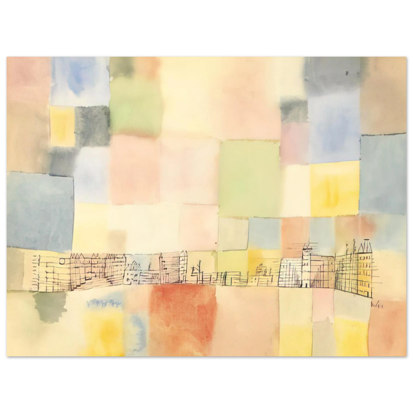 Paul Klee - NEUER STADTTEIL IN M 1928 Fine Art Poster - Default Title