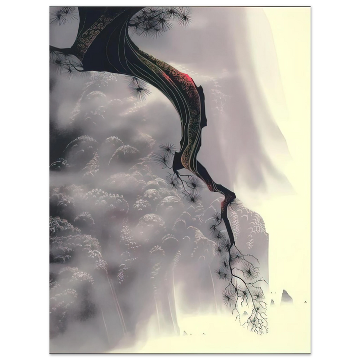 Eyvind Earle - Through the Fog 75x100 cm / 30x40inches Fine Art Poster