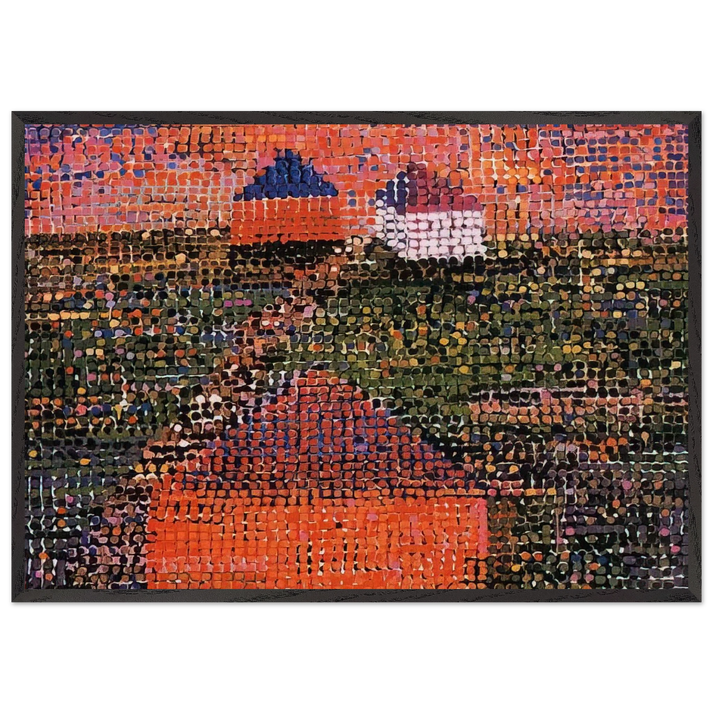 Houses - 2005 - Jennifer Bartlett 70x100 cm / 28x40 inches Framed Art Print – Black Wooden Frame