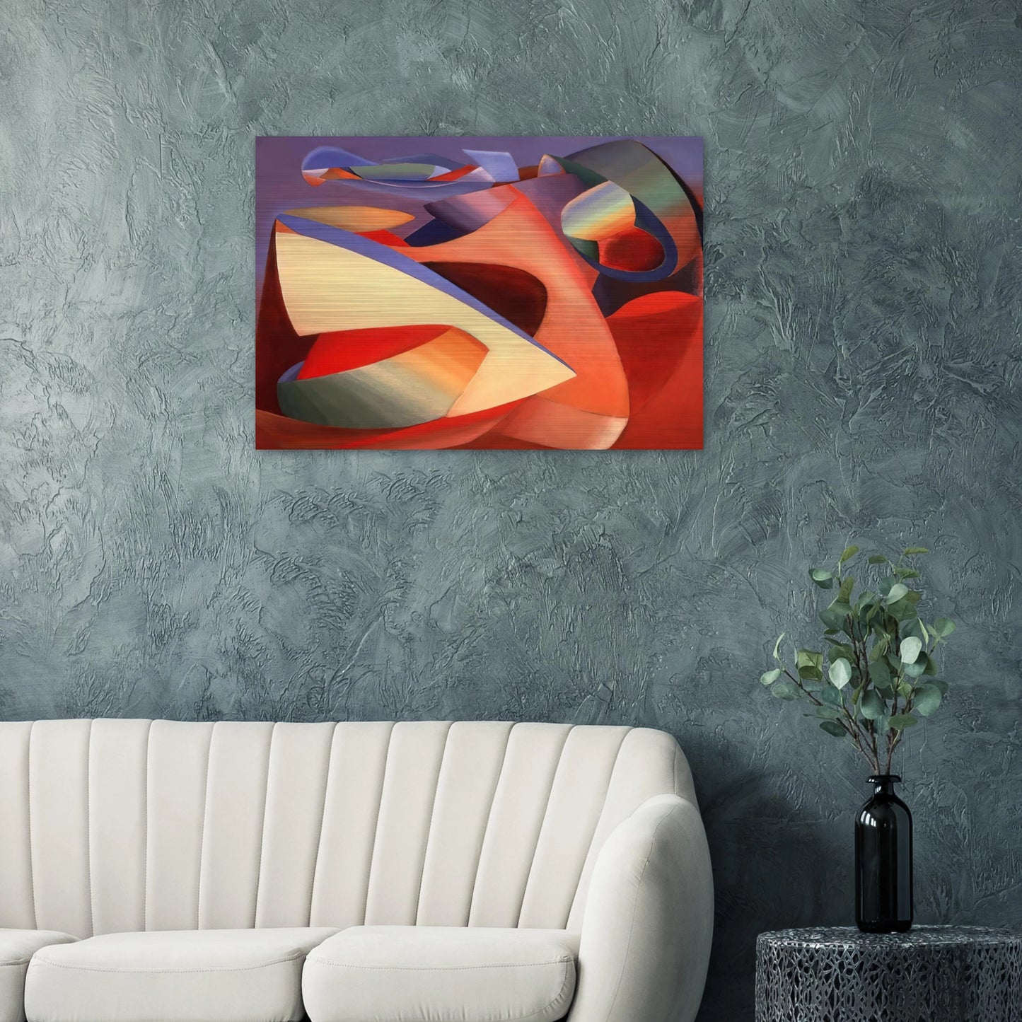 Lutte as Ciel - 1937 - John Ferren Brushed Aluminum Print - 70x100 cm / 28x40 inches | John Ferren Aluminum Print | John Ferren Prints