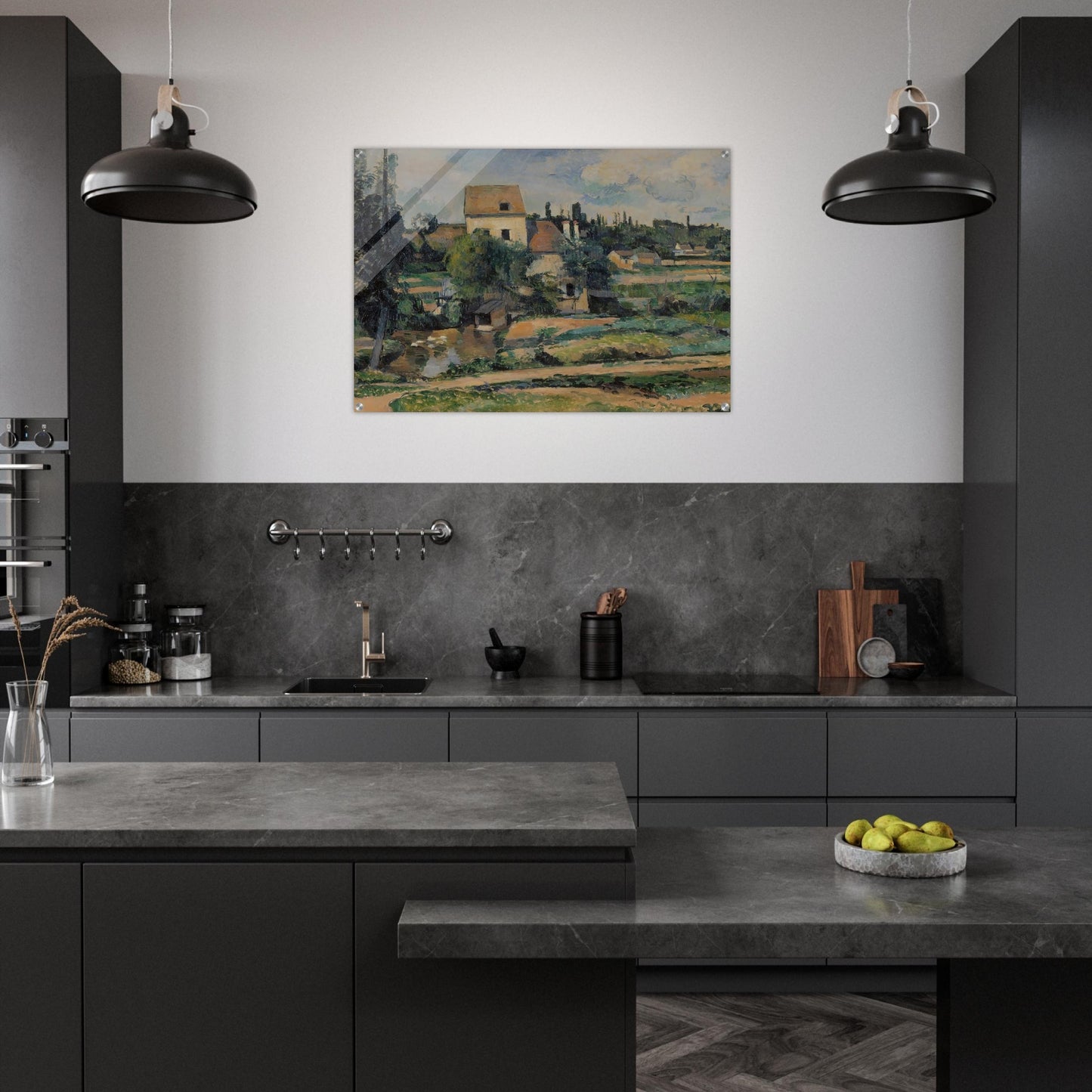 Moulin de la Couleuvre at Pontoise - Paul Cézanne Acrylic Print - 70x100 cm / 28x40″ inches